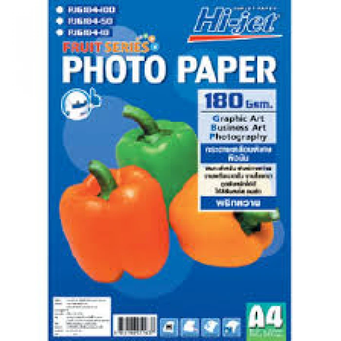 Photo paper / กระดาษโฟโต้ A4 (ผิวมัน) 180 แกรม