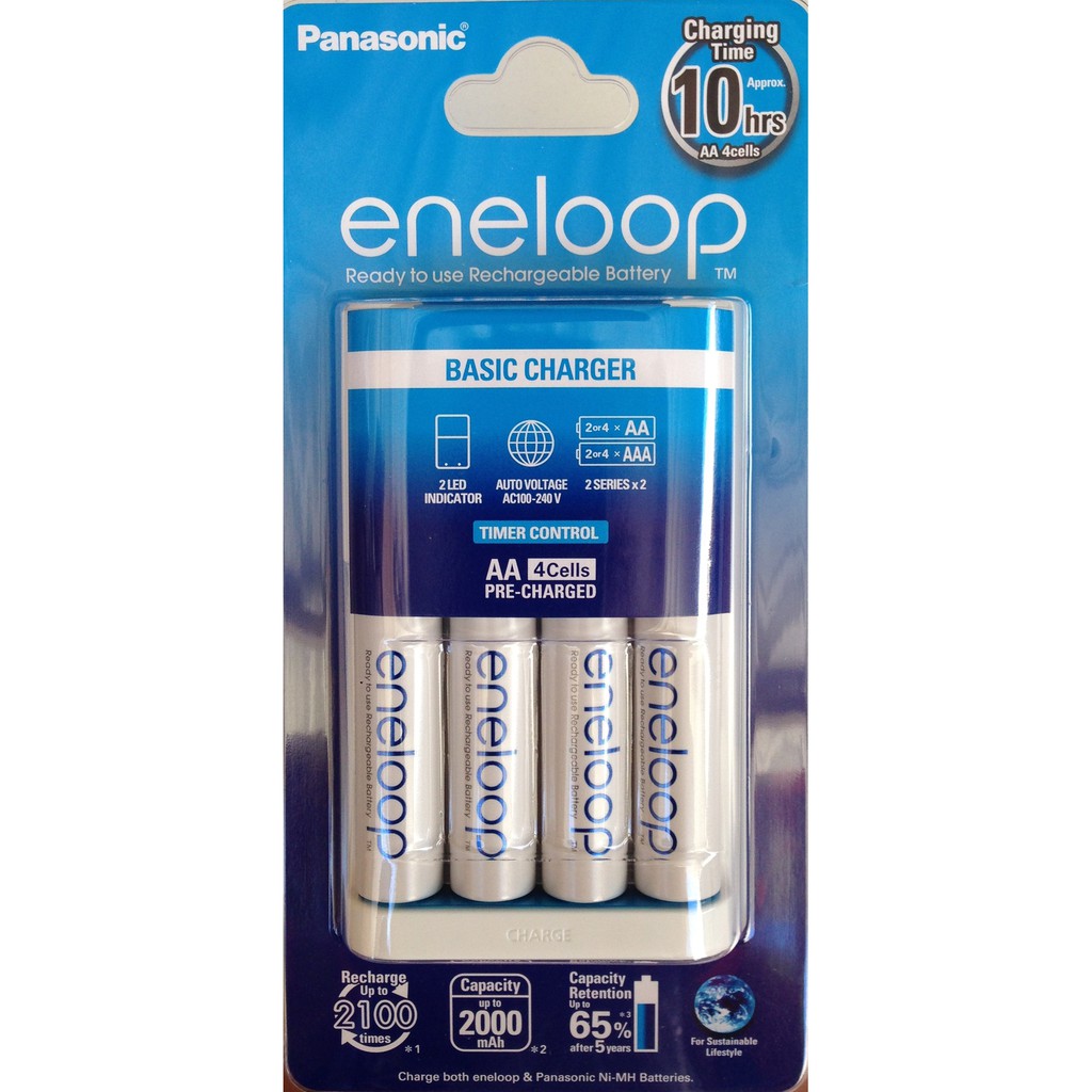 ถ่านชาร์ท  AA หรือ AAA 2000 mAh (enloop)