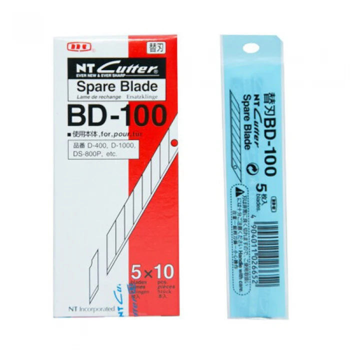 ใบมีดคัตเตอร์เล็ก ปลายแหลม NT BD-100