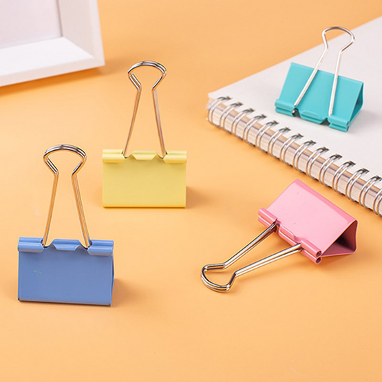 คลิปสีพลาสเทล BINDER CLIPS 15 มม.NO.9506