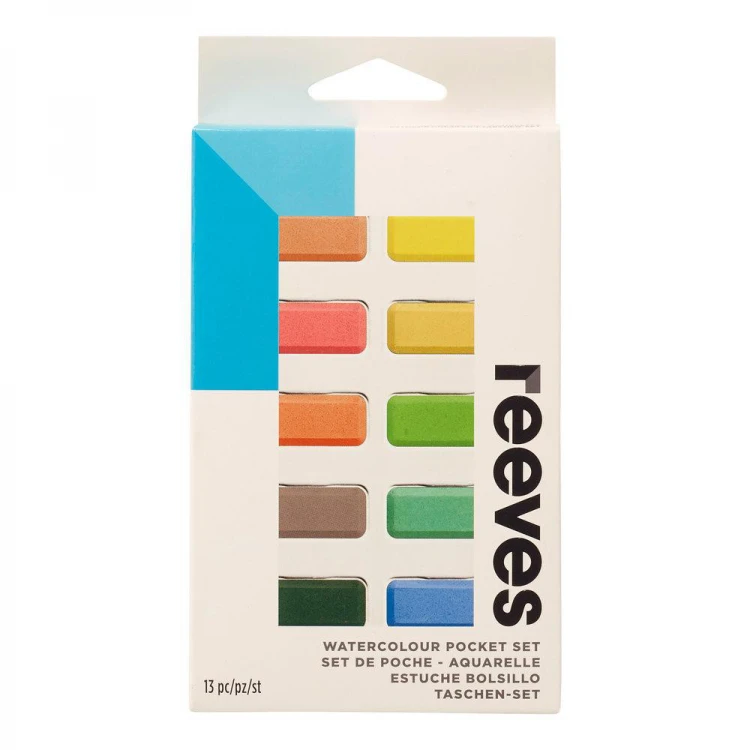 สีน้ำก้อน 12 สี REEVES