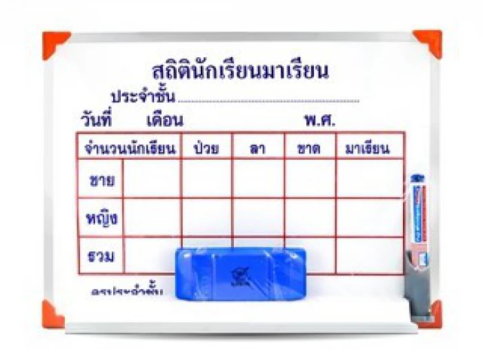 บอร์ดสถิตินักเรียน (ไวท์บอร์ด)